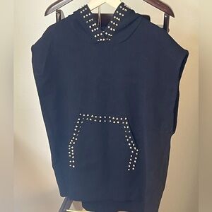Zara Black Knit Studded top